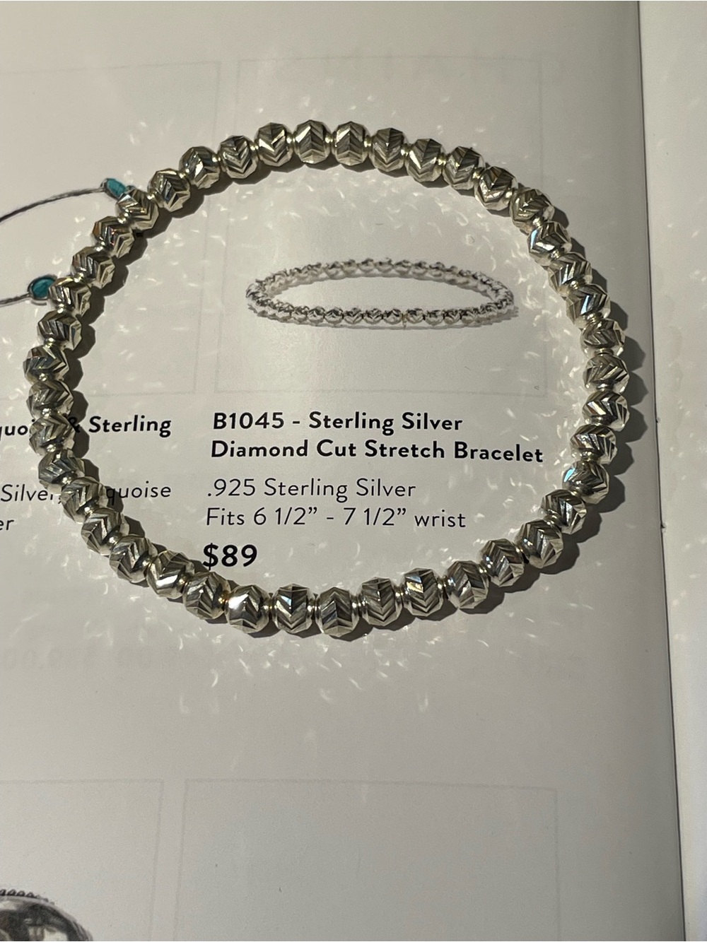 Opulenza Diamond Cut Stretch Bracelet